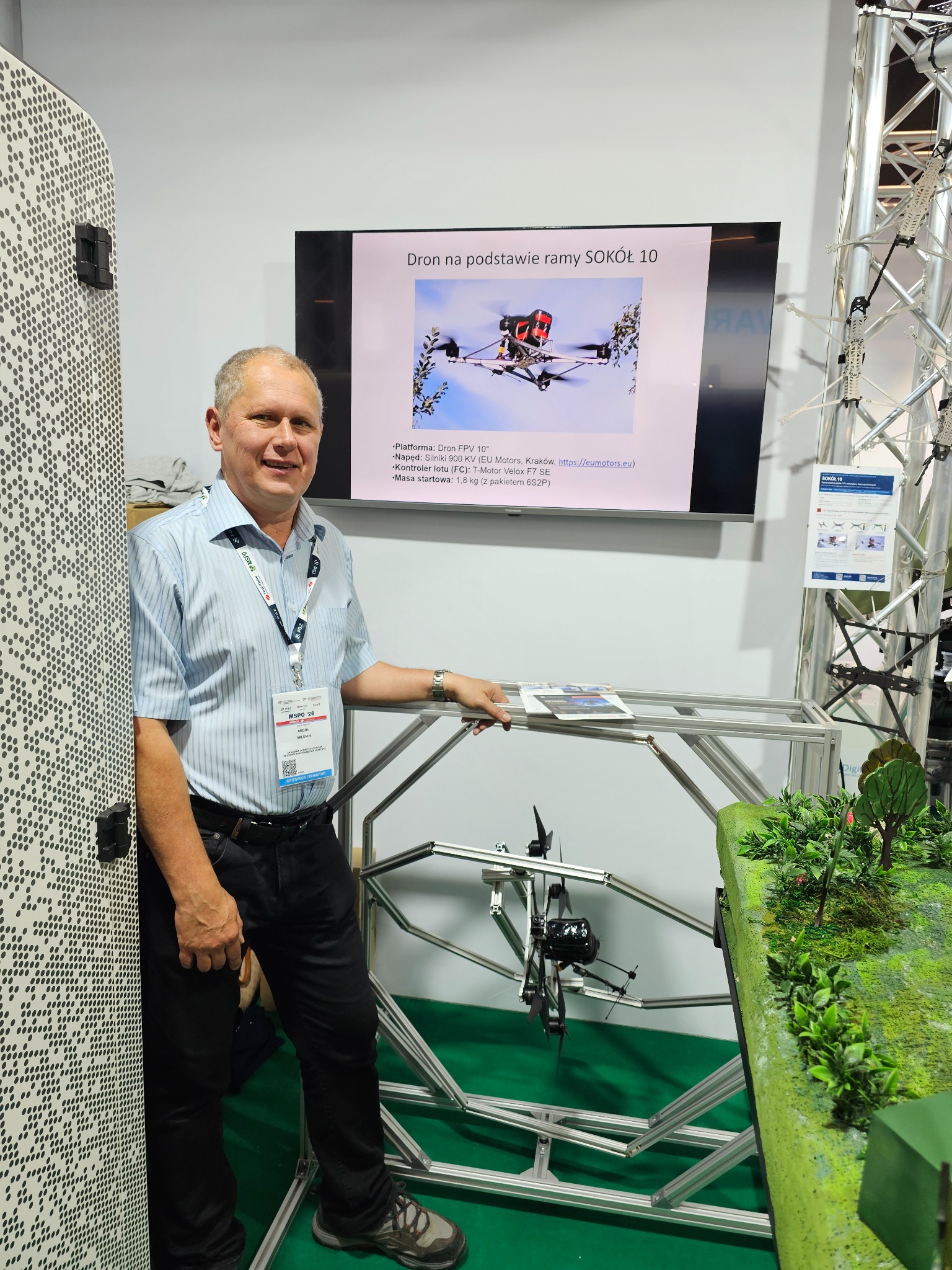 SOKÓŁ 10 drone frame presentation at MSPO 2026